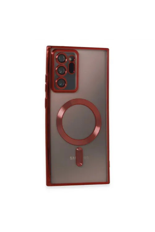 Samsung Galaxy Note 20 Ultra Kılıf Kross Magneticsafe Kapak - Kırmızı