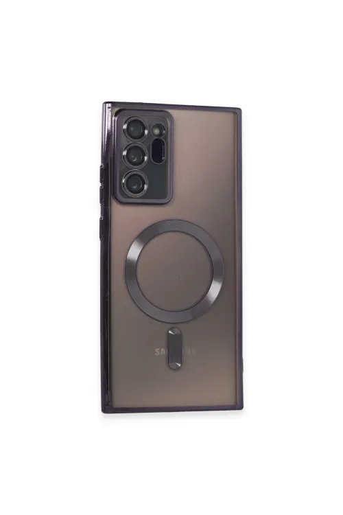 Samsung Galaxy Note 20 Ultra Kılıf Kross Magneticsafe Kapak - Mor