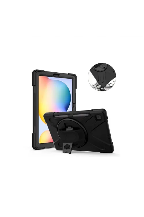 Samsung Galaxy P610 Tab S6 Lite 10.4 Kılıf Amazing Tablet Kapak - Siyah