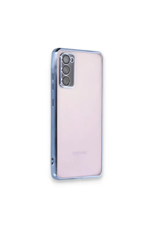 Samsung Galaxy S20 Fe Kılıf Razer Lensli Silikon - Açık Mavi