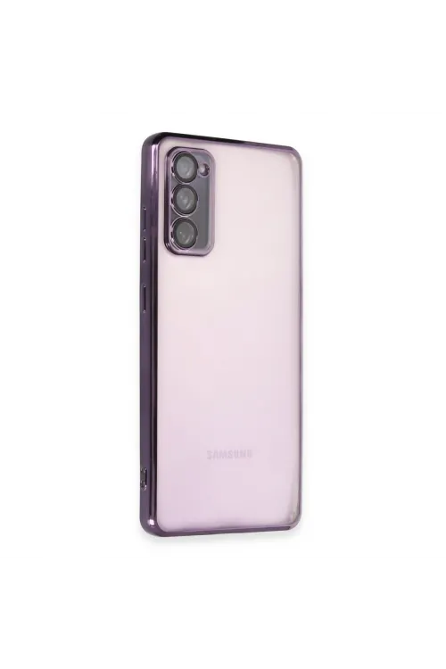 Samsung Galaxy S20 Fe Kılıf Razer Lensli Silikon - Mor