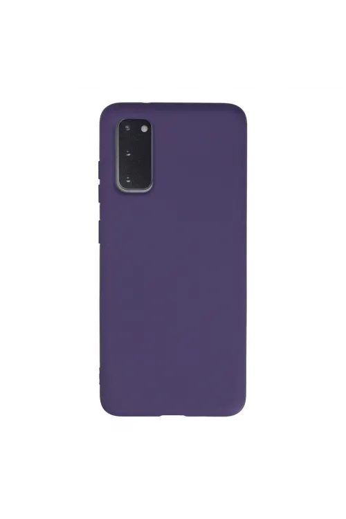 Samsung Galaxy S20 Kılıf Nano İçi Kadife Silikon - Mor