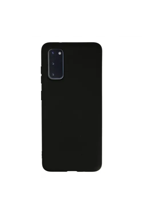 Samsung Galaxy S20 Kılıf Nano İçi Kadife Silikon - Siyah