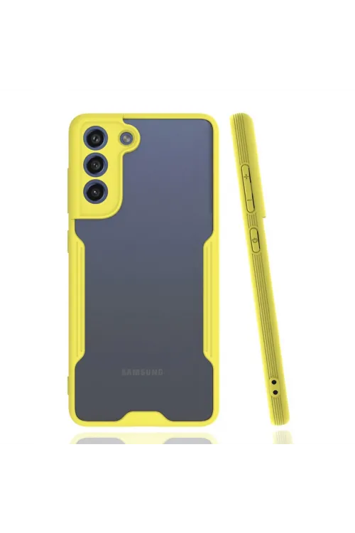 Samsung Galaxy S21 Fe Kılıf Platin Silikon - Sarı