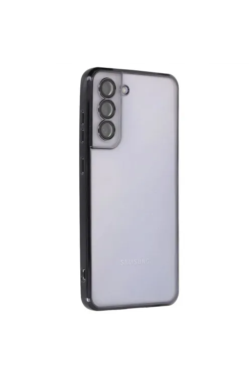 Samsung Galaxy S21 Fe Kılıf Razer Lensli Silikon - Siyah