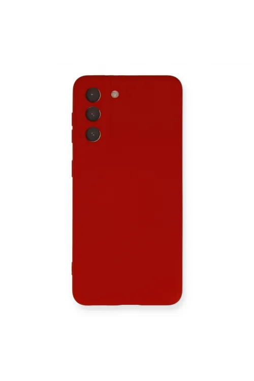 Samsung Galaxy S21 Kılıf Nano İçi Kadife Silikon - Kırmızı