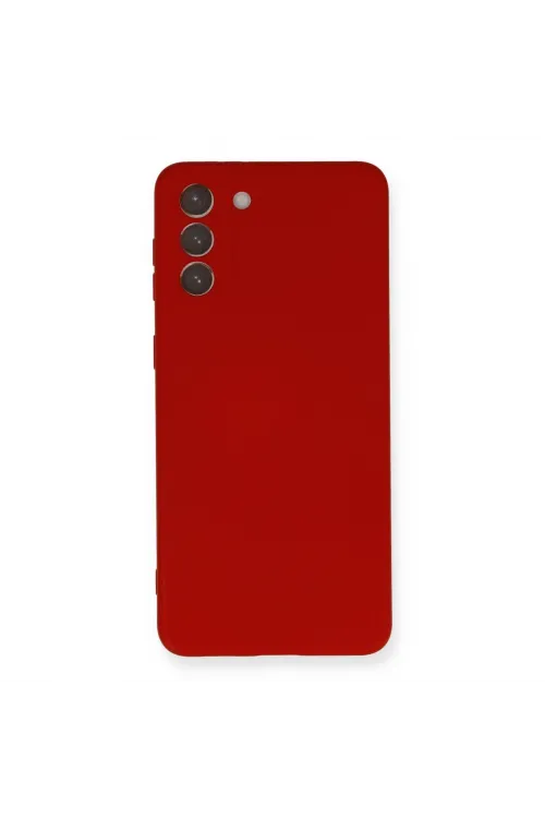 Samsung Galaxy S21 Plus Kılıf Nano İçi Kadife Silikon - Kırmızı