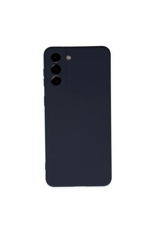 Samsung Galaxy S21 Plus Kılıf Nano İçi Kadife Silikon - Lacivert