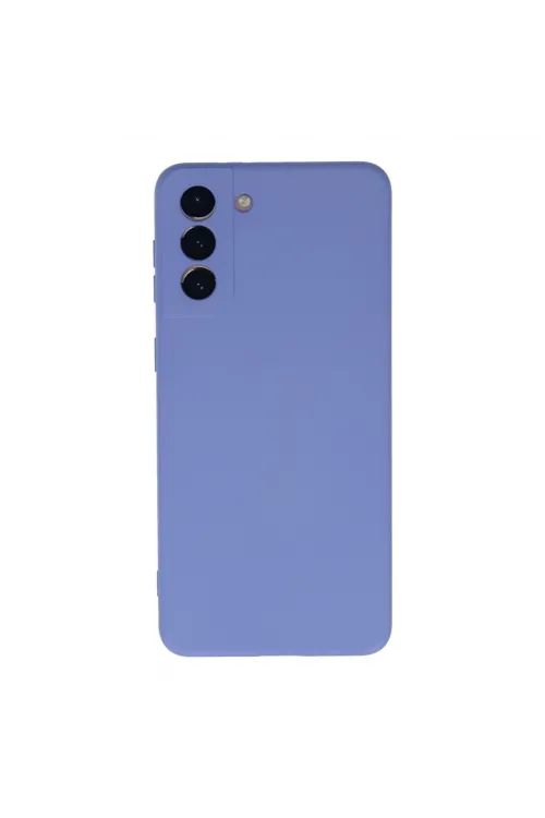 Samsung Galaxy S21 Plus Kılıf Nano İçi Kadife Silikon - Lila