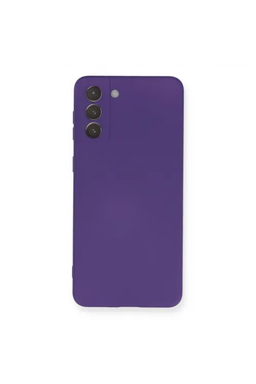 Samsung Galaxy S21 Plus Kılıf Nano İçi Kadife Silikon - Mor