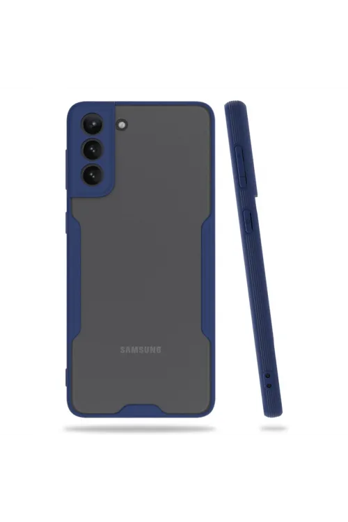 Samsung Galaxy S21 Plus Kılıf Platin Silikon - Lacivert