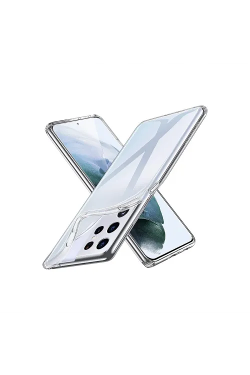 Samsung Galaxy S21 Ultra Kılıf Lüx Şeffaf Silikon