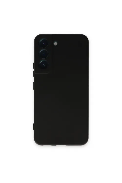 Samsung Galaxy S22 Kılıf Nano İçi Kadife Silikon - Siyah