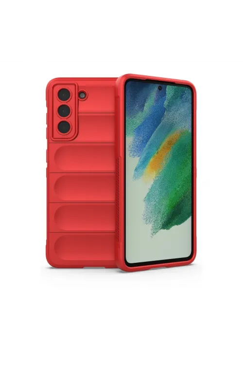 Samsung Galaxy S22 Plus Kılıf Optimum Silikon - Kırmızı