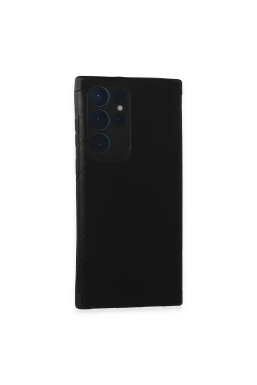 Samsung Galaxy S22 Ultra Kılıf Loop Deri Silikon - Siyah