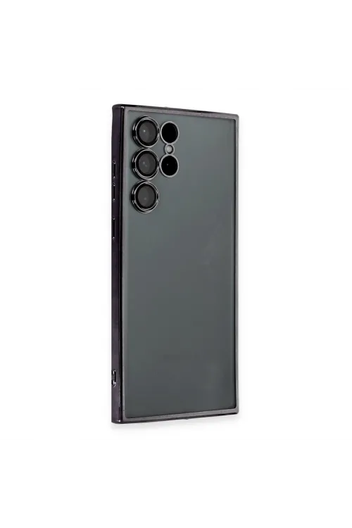 Samsung Galaxy S22 Ultra Kılıf Razer Lensli Silikon - Siyah
