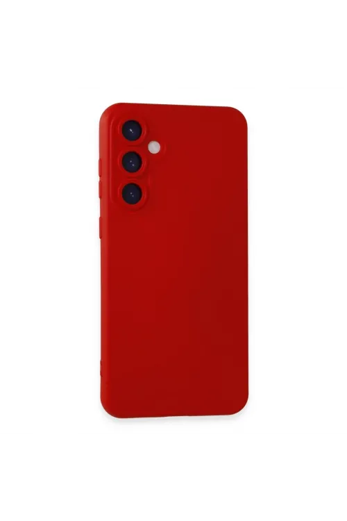Samsung Galaxy S23 Fe Kılıf Nano İçi Kadife Silikon - Kırmızı