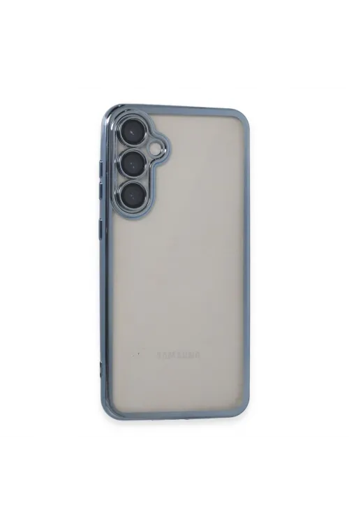 Samsung Galaxy S23 Fe Kılıf Razer Lensli Silikon - Açık Mavi