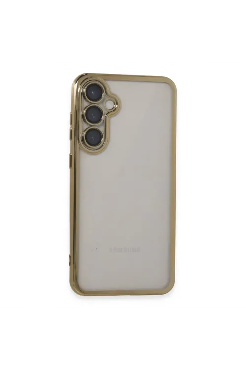 Samsung Galaxy S23 Fe Kılıf Razer Lensli Silikon - Gold