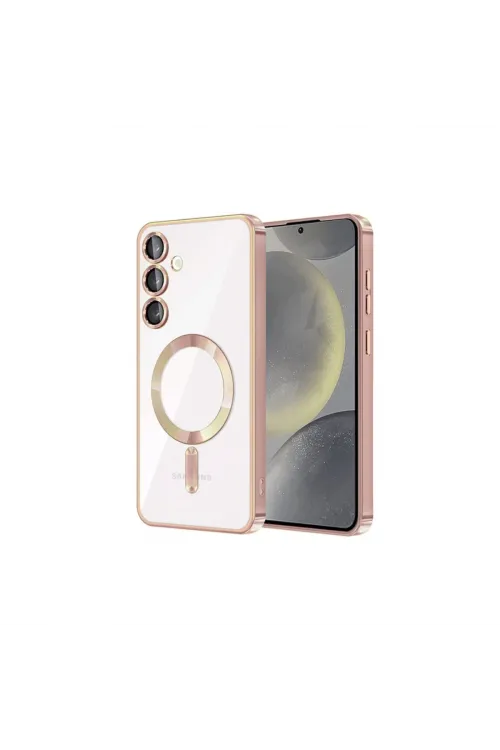 Samsung Galaxy S23 Kılıf Kross Magneticsafe Kapak - Rose