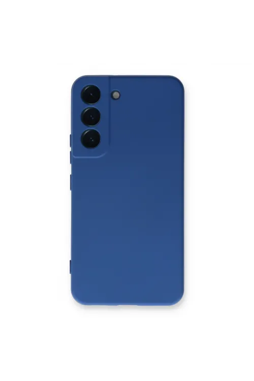 Samsung Galaxy S23 Kılıf Nano İçi Kadife Silikon - Mavi