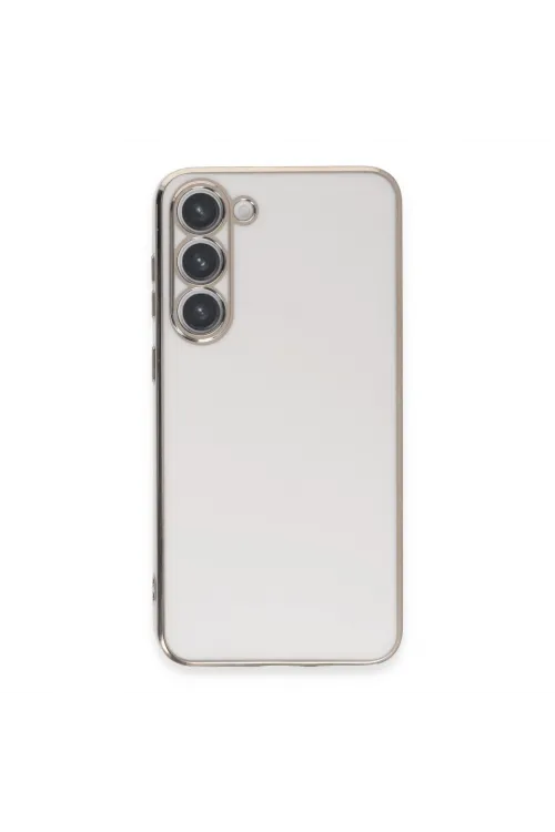 Samsung Galaxy S23 Kılıf Volet Silikon - Beyaz