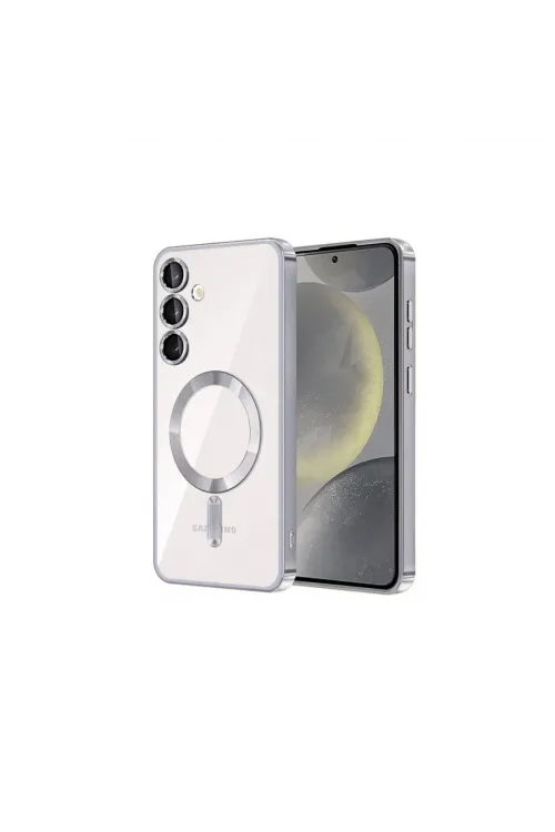 Samsung Galaxy S23 Plus Kılıf Kross Magneticsafe Kapak - Gümüş