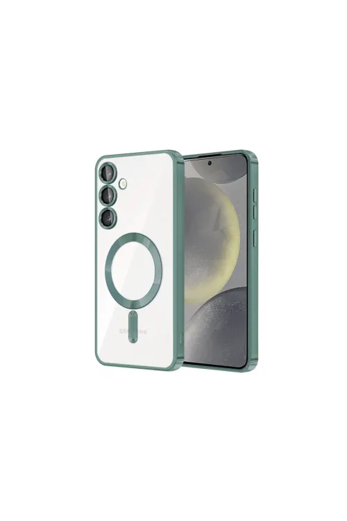 Samsung Galaxy S23 Plus Kılıf Kross Magneticsafe Kapak - Koyu Yeşil