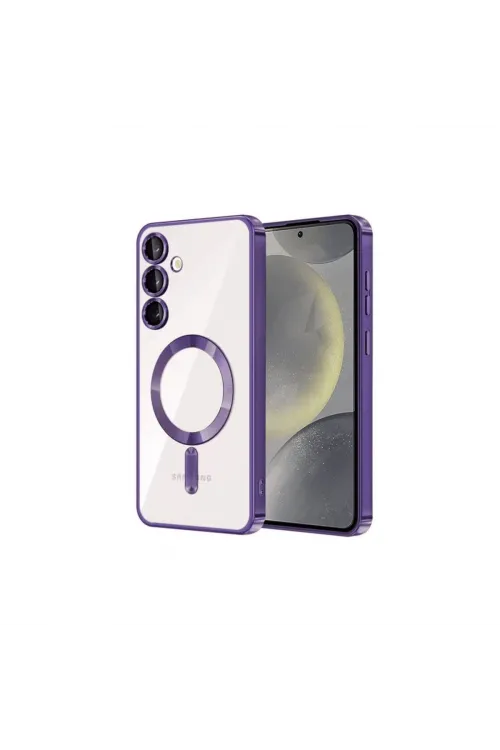 Samsung Galaxy S23 Plus Kılıf Kross Magneticsafe Kapak - Mor