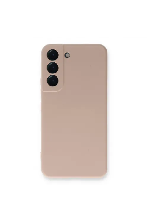 Samsung Galaxy S23 Plus Kılıf Nano İçi Kadife Silikon - Pudra