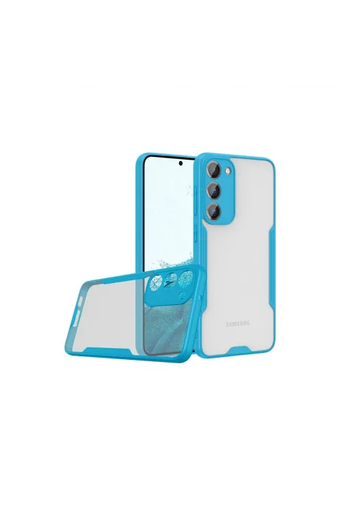 Samsung Galaxy S23 Plus Kılıf Platin Silikon - Mavi