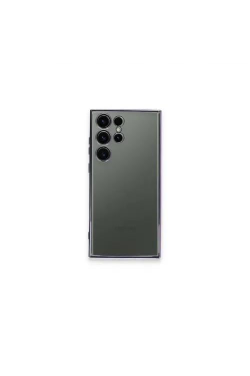 Samsung Galaxy S23 Ultra Kılıf Razer Lensli Silikon - Mor