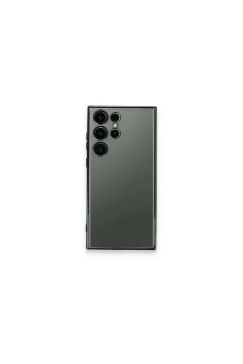 Samsung Galaxy S23 Ultra Kılıf Razer Lensli Silikon - Yeşil