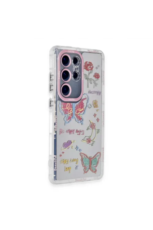 Samsung Galaxy S23 Ultra Kılıf Reflexion Desenli Kapak - Desen 8