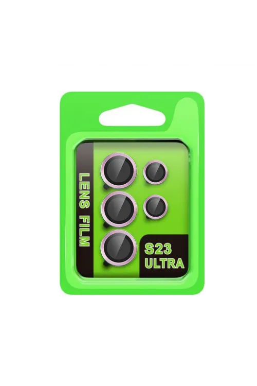 Samsung Galaxy S23 Ultra Raze Metal Kamera Lens - Lila