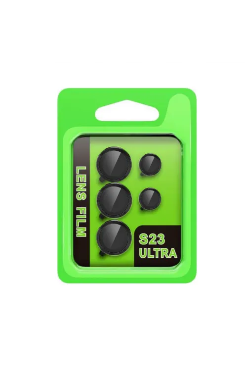 Samsung Galaxy S23 Ultra Raze Metal Kamera Lens - Siyah