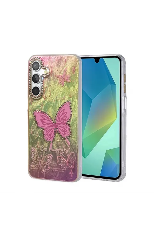 Samsung Galaxy S24 Fe Kılıf Blade Aynalı Desenli Kapak - Desen 5