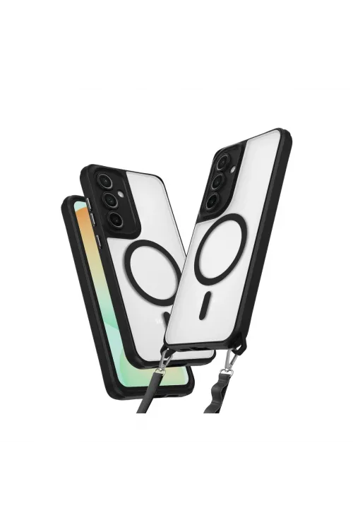 Samsung Galaxy S24 Fe Kılıf Enka Magsafe Silikon Kılıf - Siyah