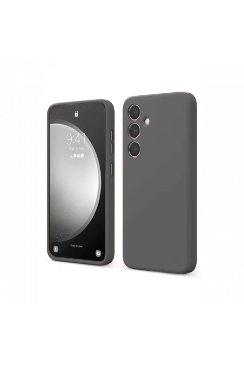 Samsung Galaxy S24 FE Kılıf First Silikon - Gri