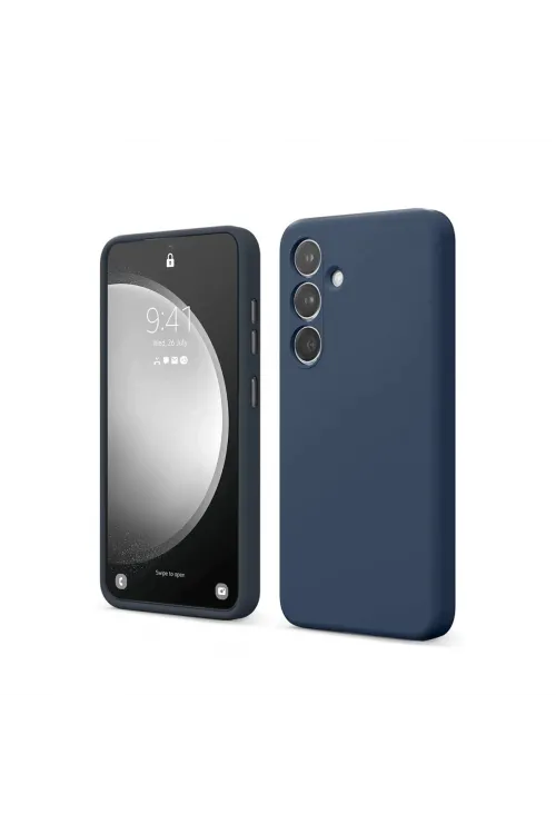 Samsung Galaxy S24 Fe Kılıf First Silikon - Lacivert