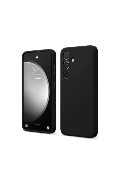 Samsung Galaxy S24 Fe Kılıf First Silikon - Siyah