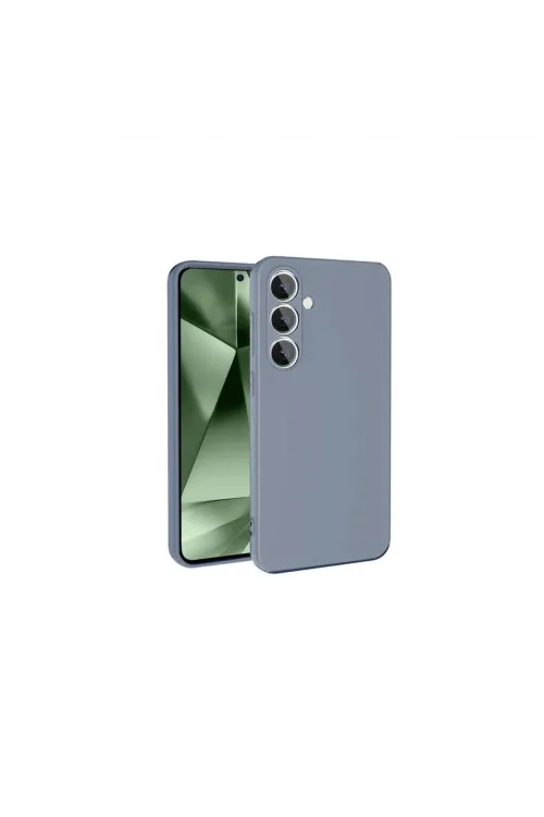 Samsung Galaxy S24 Fe Kılıf Nano İçi Kadife Silikon - Gri
