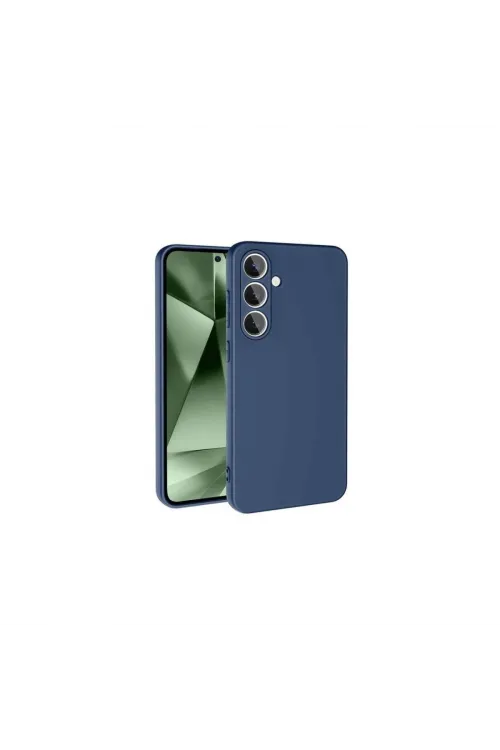 Samsung Galaxy S24 Fe Kılıf Nano İçi Kadife Silikon - Lacivert