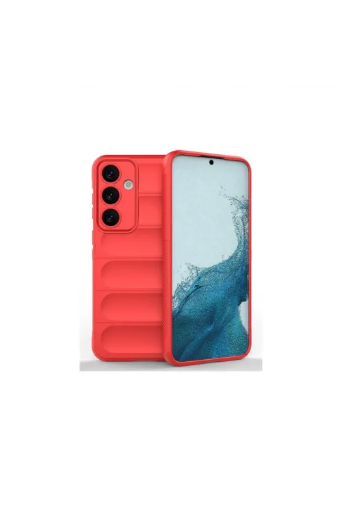 Samsung Galaxy S24 Fe Kılıf Optimum Silikon - Kırmızı