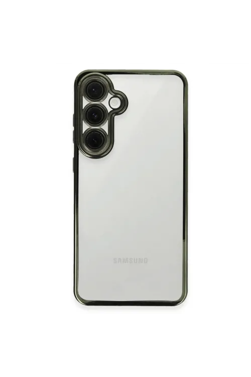 Samsung Galaxy S24 Fe Kılıf Razer Lensli Silikon - Yeşil