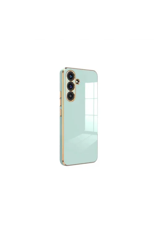 Samsung Galaxy S24 Fe Kılıf Volet Silikon - Açık Yeşil