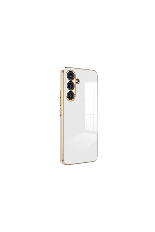 Samsung Galaxy S24 Fe Kılıf Volet Silikon - Beyaz