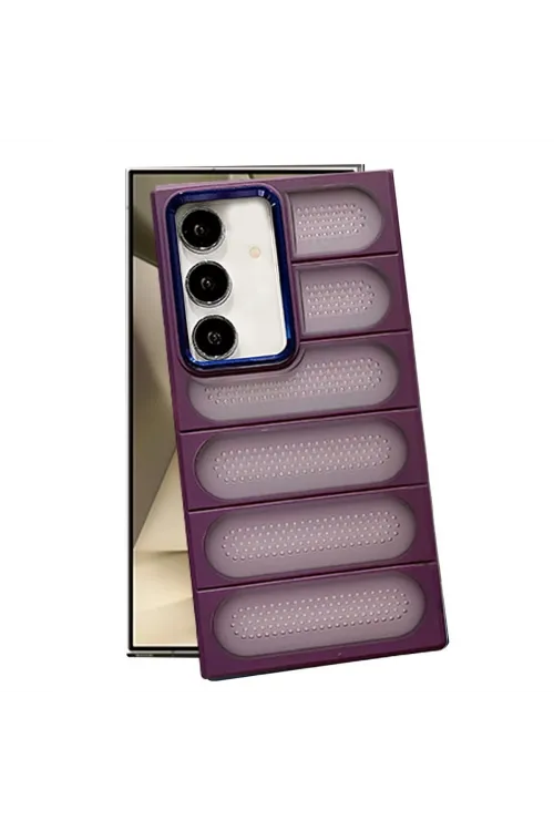 Samsung Galaxy S24 Kılıf Airmax Silikon Kapak - Derin Mor