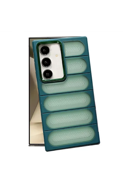 Samsung Galaxy S24 Kılıf Airmax Silikon Kapak - Koyu Yeşil