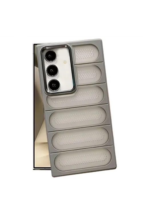 Samsung Galaxy S24 Kılıf Airmax Silikon Kapak - Titan Gri
